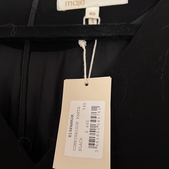 NWT Maje Pankok Cropped Step-Hem Jumpsuit - Picture 3 of 4